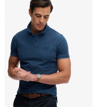 Superdry Polo Vint Destroy azul