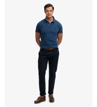 Superdry Polo Vint Destroy azul