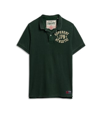 Superdry Vintage Athletic grn polo shirt