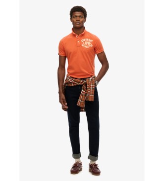 Superdry Polo Vintage Athletisch orange