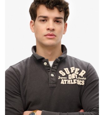 Superdry Polo Vintage Athletic noir