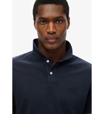Superdry Polo vintage Destroy marine