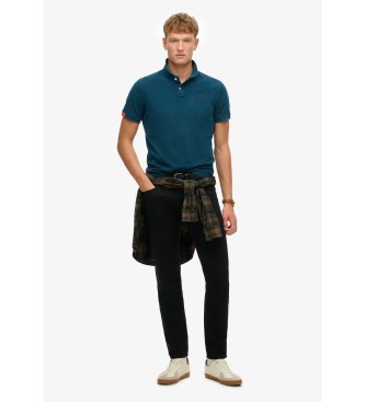 Superdry Vintage Destroy navy polo shirt