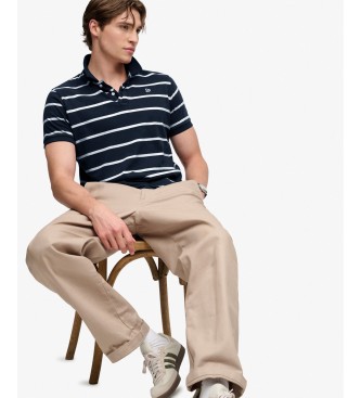 Superdry Polo Vintage Stripe marine