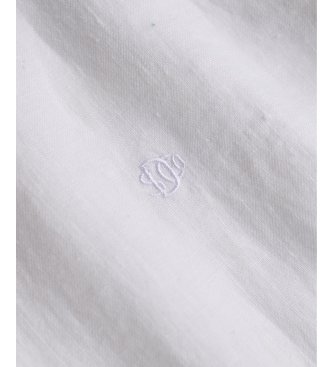 Superdry Chemise Premium en Lin blanc