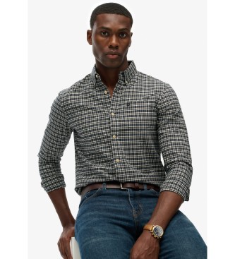 Superdry Premium geruit Oxford overhemd marine