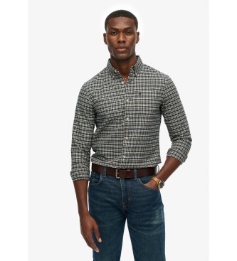 Superdry Premium geruit Oxford overhemd marine
