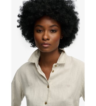 Superdry Premium Slim Hemd beige