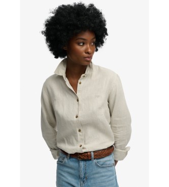 Superdry Premium Slim Hemd beige
