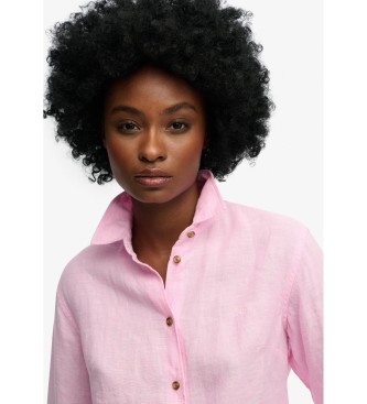 Superdry Premium Slim Hemd rosa