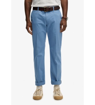 Superdry Premiumbyxor Regular Chino blå