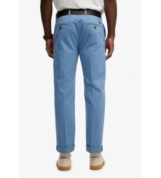 Superdry Premiumbyxor Regular Chino blå