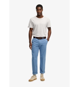 Superdry Premiumbyxor Regular Chino blå
