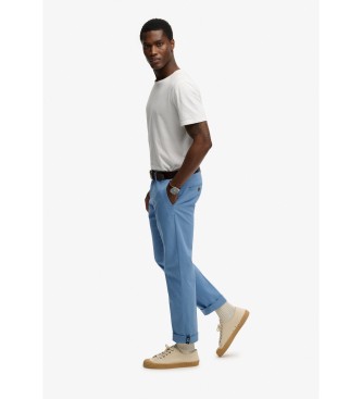 Superdry Premiumbyxor Regular Chino blå