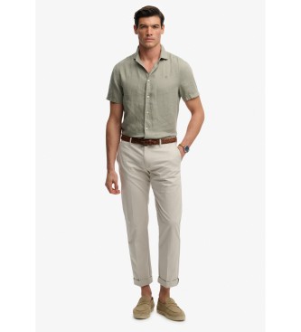 Superdry Hochwertige Recular Chino-Hose grau