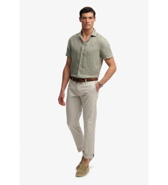 Superdry Hochwertige Recular Chino-Hose grau