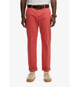Superdry Premium Recular Chino Hose rot