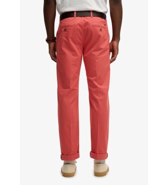 Superdry Premium Recular Chino Hose rot