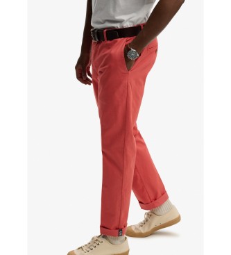 Superdry Premium Recular Chino Hose rot