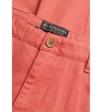 Superdry Premium Recular Chino Hose rot