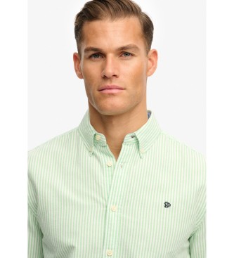Superdry Preppy Oxford overhemd groen