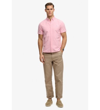 Superdry Schickes rosa Oxford-Hemd