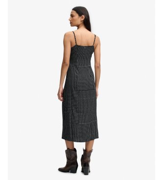 Superdry Cami Print Kleid schwarz