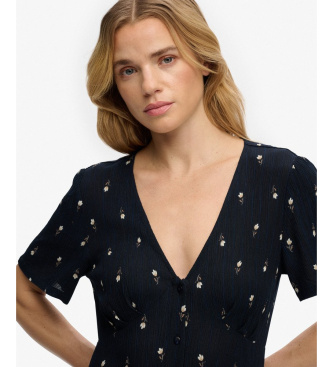 Superdry Vestido com estampado azul-marinho