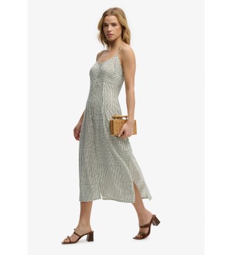 Superdry Kl�nning Print Cami Midi vit