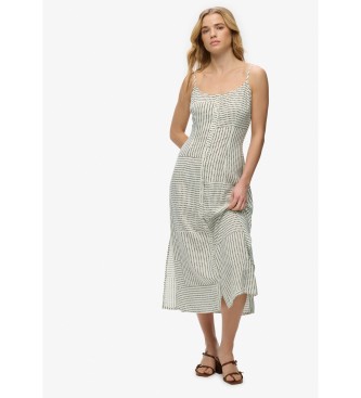 Superdry Kl�nning Print Cami Midi vit