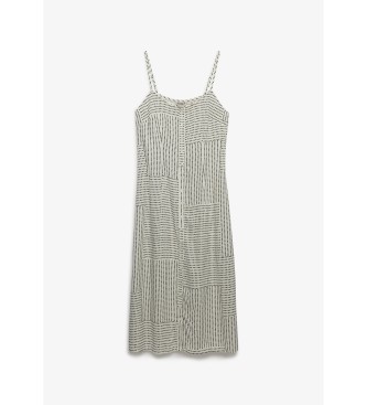 Superdry Kl�nning Print Cami Midi vit