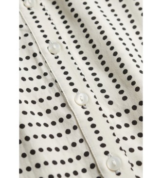 Superdry Kl�nning Print Cami Midi vit