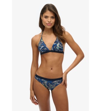 Superdry Top de biquni com estampado azul-marinho