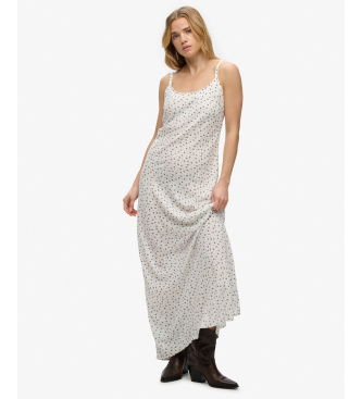 Superdry Printed Cami Maxi Dress hvid