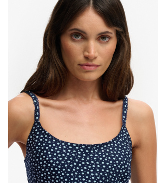 Superdry Robe longue Cami imprim�e marine