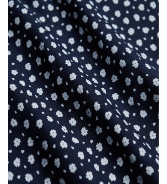 Superdry Robe longue Cami imprim�e marine