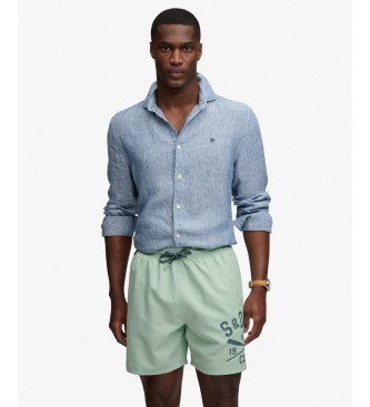 Superdry Ba�ador Printed Logo 16 verde