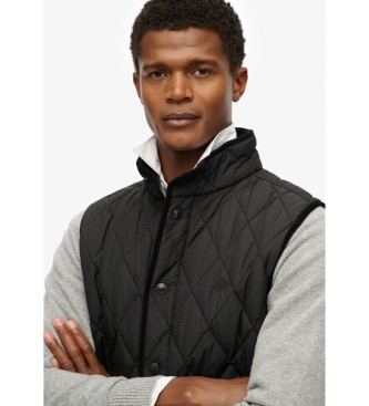 Superdry Schwarze Steppweste