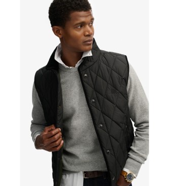 Superdry Schwarze Steppweste