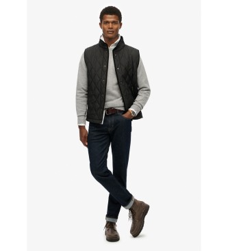 Superdry Schwarze Steppweste