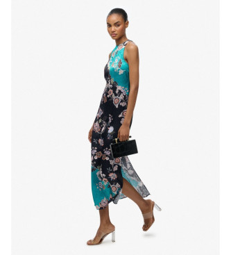 Superdry Abito jacquard blu e nero