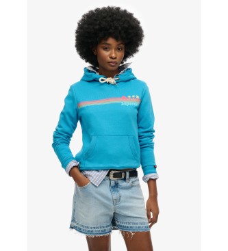 Superdry Bluza Rainbow Stripe niebieska