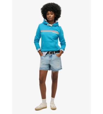 Superdry Bluza Rainbow Stripe niebieska