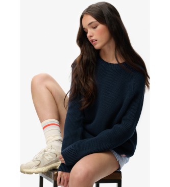 Superdry Relaxed navy jumper