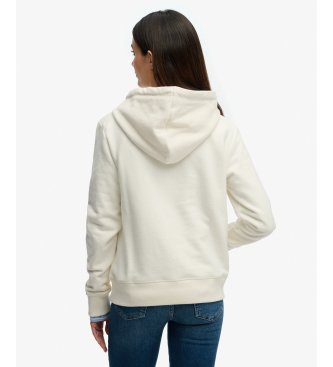 Superdry Felpa con cappuccio Retro Outdoor Rlxd bianco sporco
