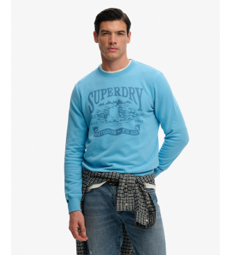 Superdry Retro sweatshirt blauw
