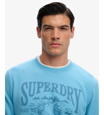 Superdry Retro sweatshirt blauw