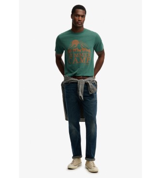 Superdry Retro majica na prostem Rlxd zelena