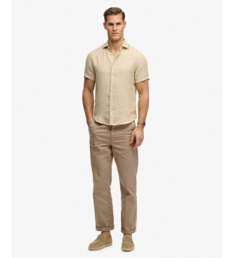 Superdry Chemise beige Riviera