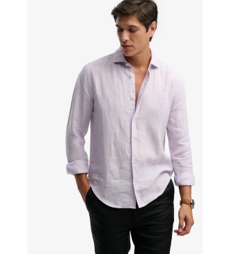 Superdry Chemise Riviera Linen lilas